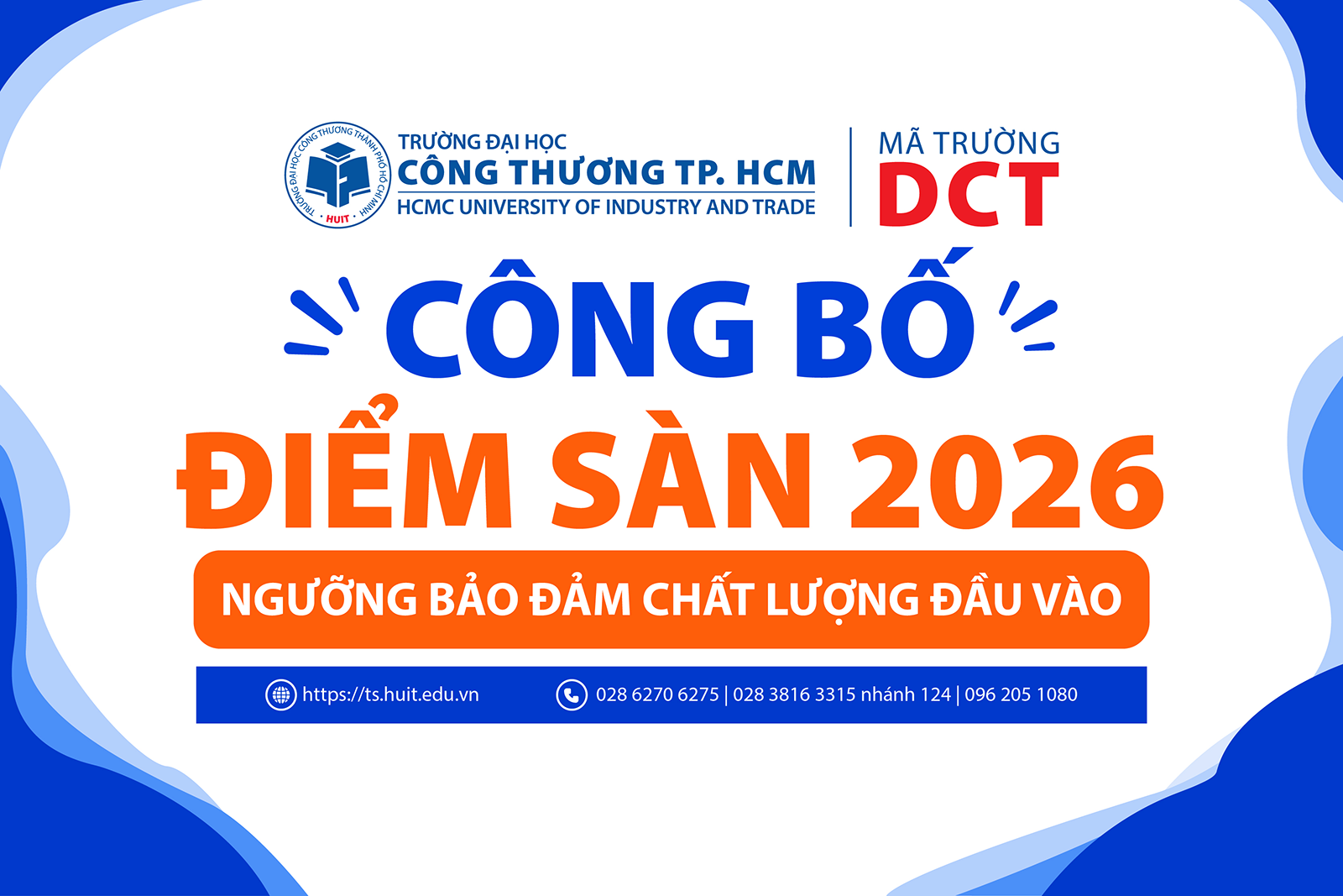Điểm sàn xét tuyển đại học năm 2026 Trường Đại học Công Thương TP.HCM