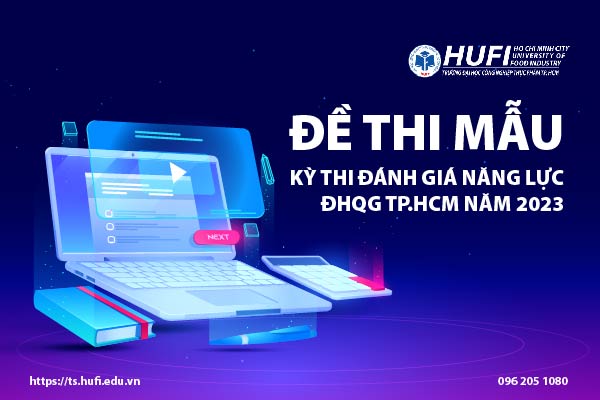 Đề thi mẫu kì thi đánh giá năng lực ĐHQG TP.HCM năm 2023