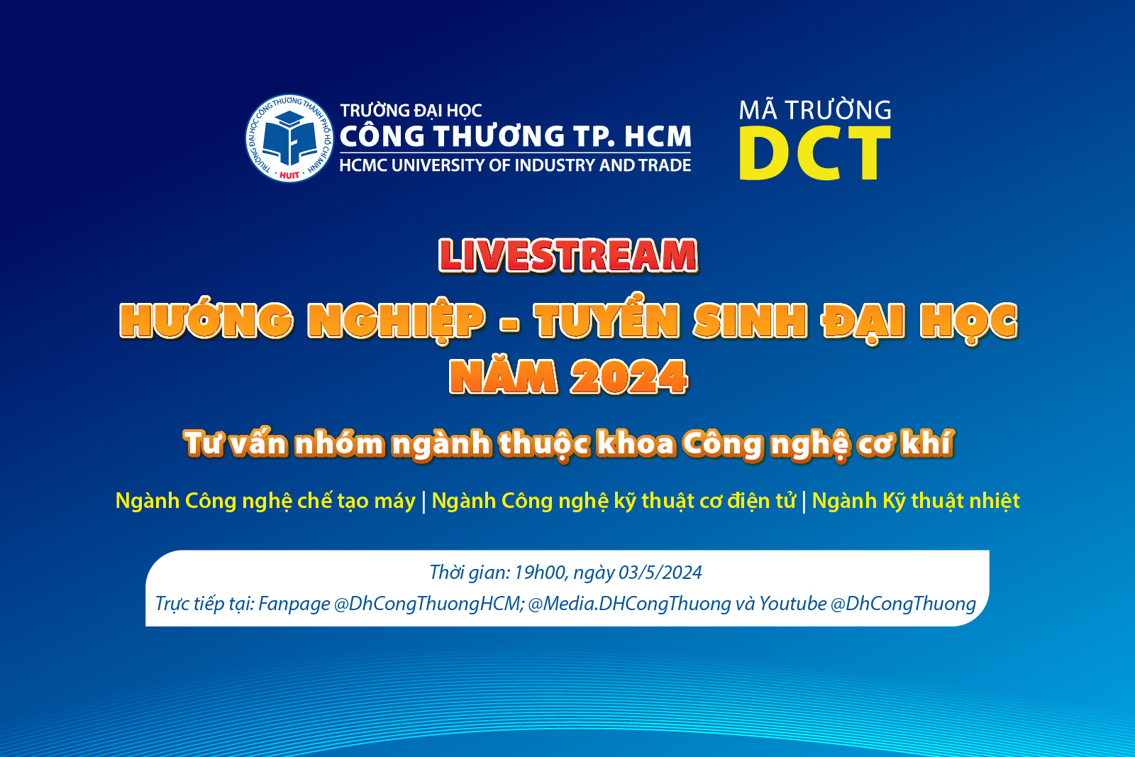 [Video] Hướng nghiệp - Tuyển sinh 2024 #2: Tư vấn nhóm ngành khoa Công nghệ cơ khí