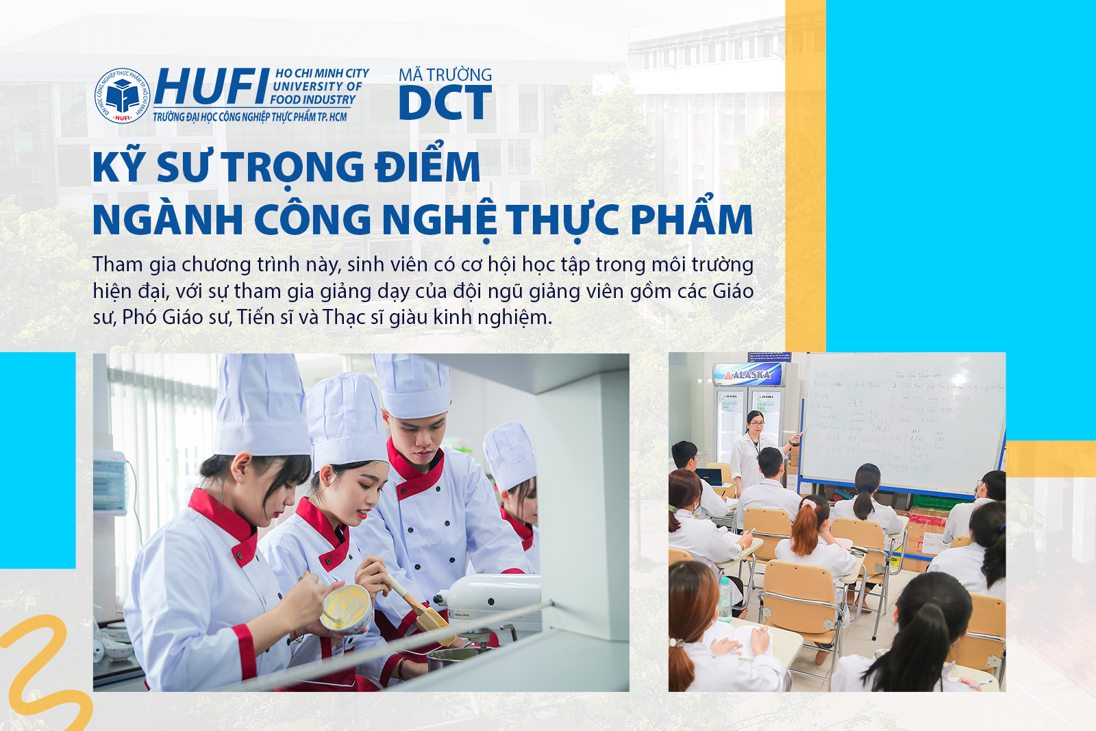 Kỹ sư trọng điểm ngành Công nghệ thực phẩm tại Trường ĐH Công nghiệp Thực phẩm TPHCM