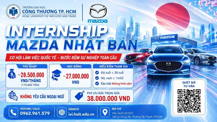 Thông báo tuyển sinh chương trình Internship Nhật Bản thời hạn 01 năm