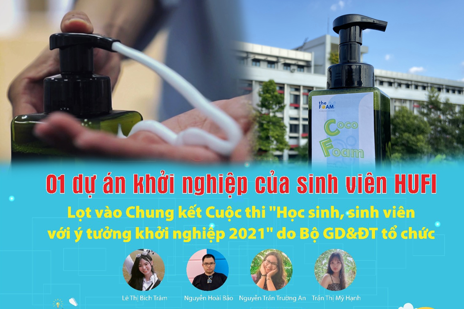 Dự án khởi nghiệp của sinh viên trường ĐH Công nghiệp Thực phẩm TPHCM lọt vào Chung kết cuộc thi khởi nghiệp do Bộ GD&ĐT tổ chức