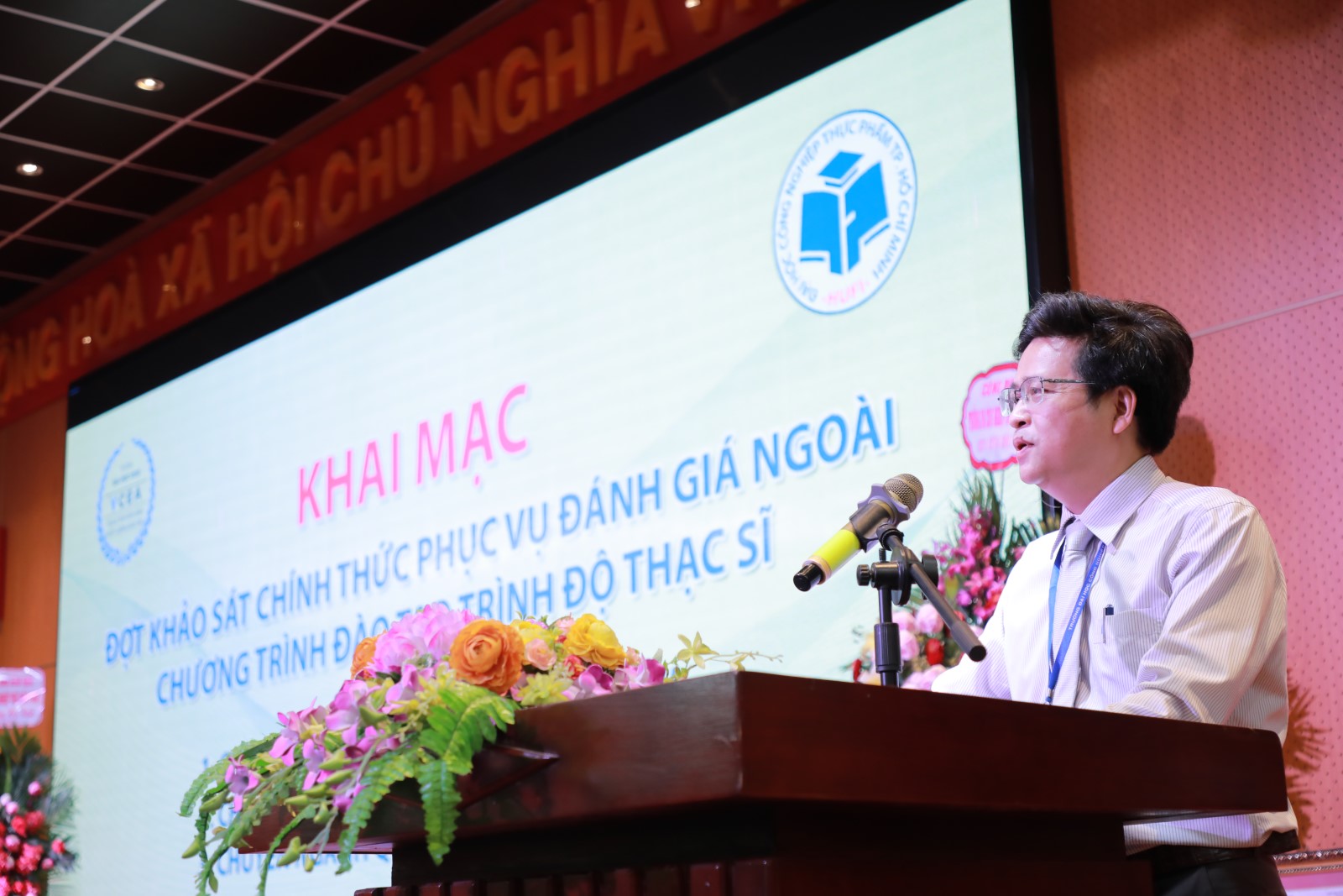 Khai mạc Khảo sát chính thức đánh giá chất lượng 03 chương trình đào tạo trình độ thạc sĩ của HUFI