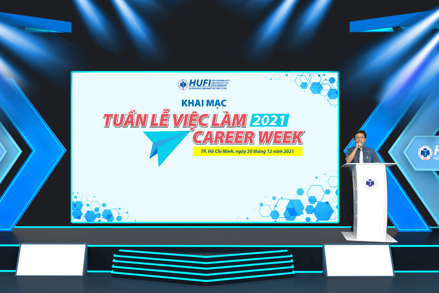 Khai mạc Tuần lễ việc làm HUFI Career week 2021 - Hàng ngàn cơ hội việc làm cho sinh viên