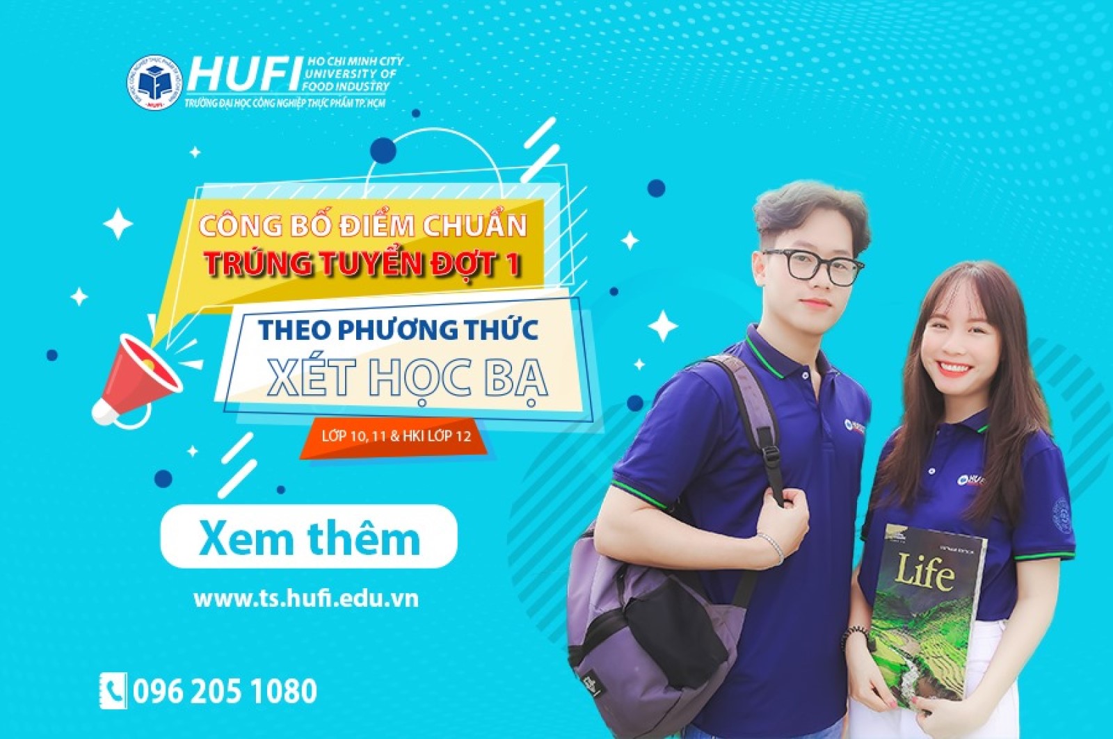 Trường Đại học Công nghiệp Thực phẩm TP.HCM công bố điểm chuẩn trúng tuyển bằng phương thức xét học bạ đợt 1 năm 2021