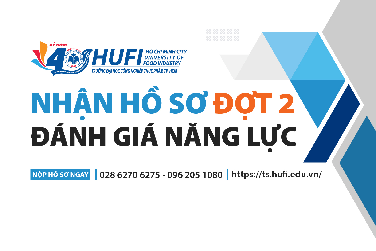 Nhận hồ sơ đợt 2 bằng điểm thi Đánh giá năng lực