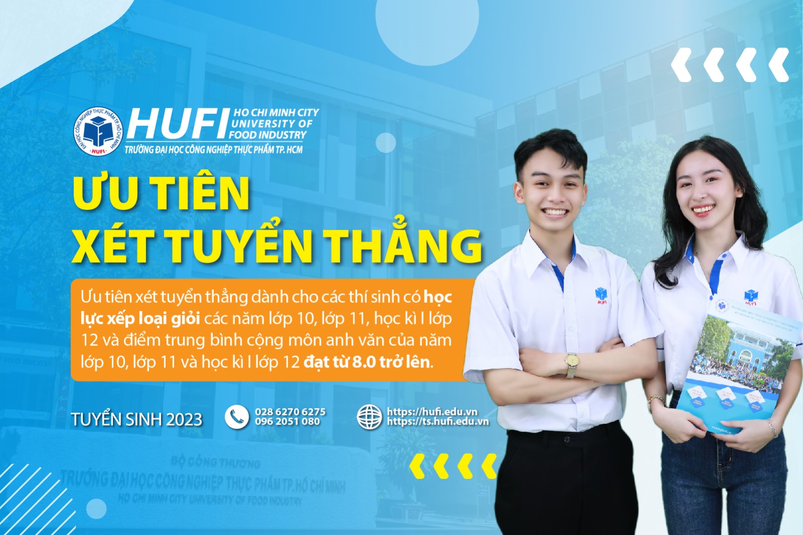 Ưu tiên xét tuyển thẳng bằng học bạ THPT