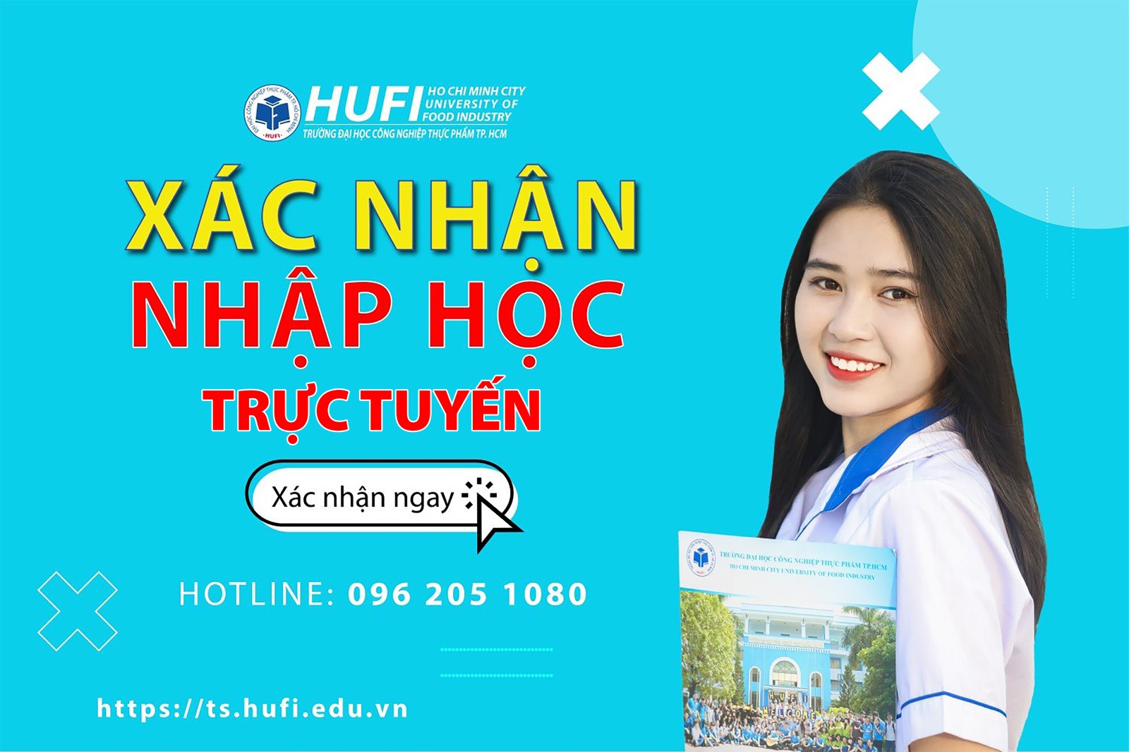 HUFI gia hạn thời gian nhập học trực tuyến đến ngày 20/9/2021