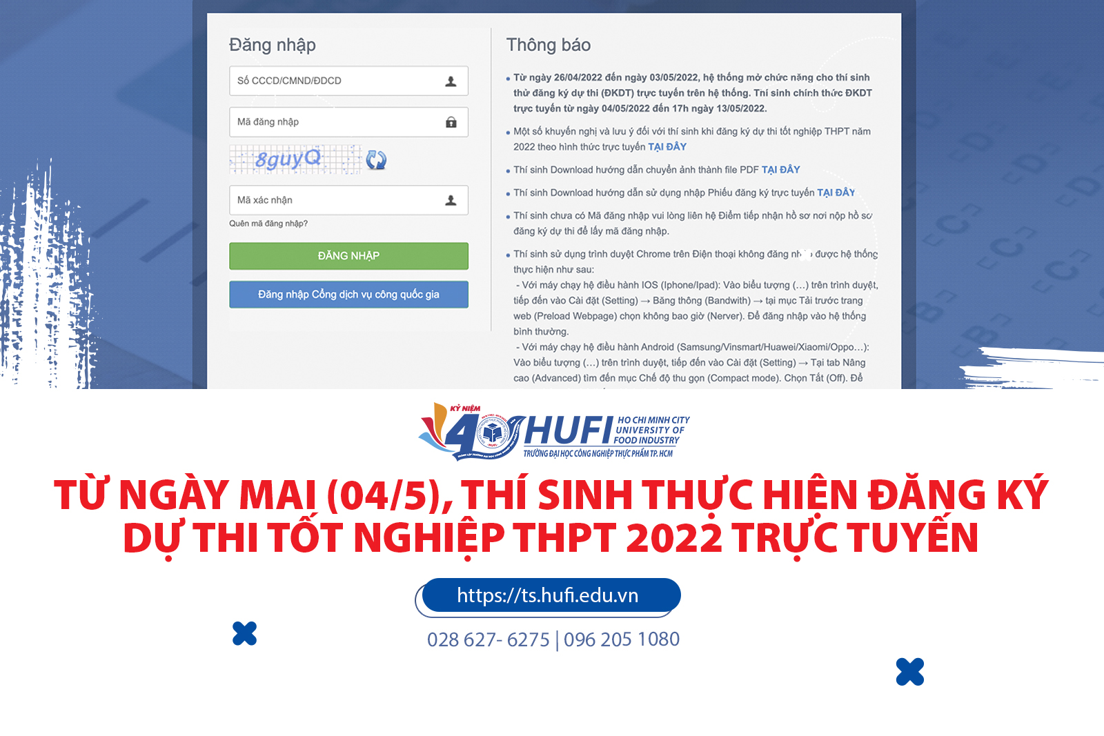 Từ ngày mai (04/5), thí sinh bắt đầu đăng ký dự thi tốt nghiệp THPT năm 2022 trực tuyến